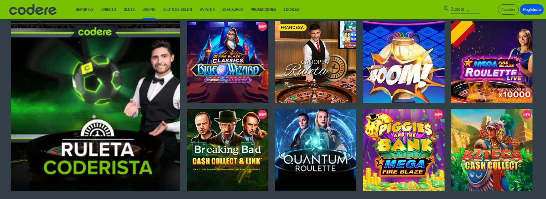 Codere casino con Bizum Codere